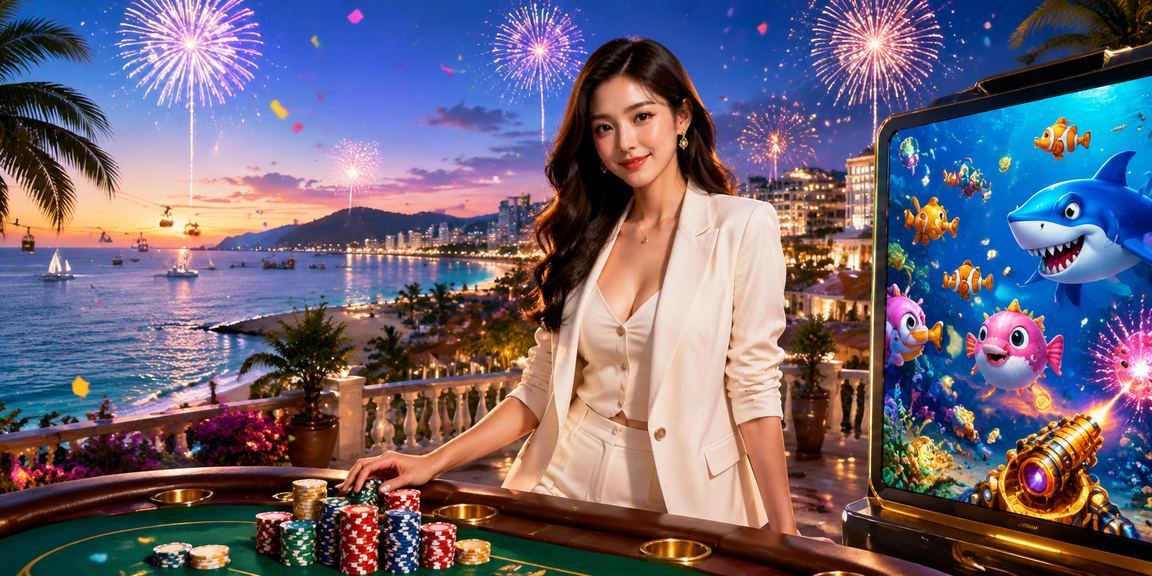 Lễ hội câu cá và bắn cá tại Phú Quốc với màn hình game rực rỡ